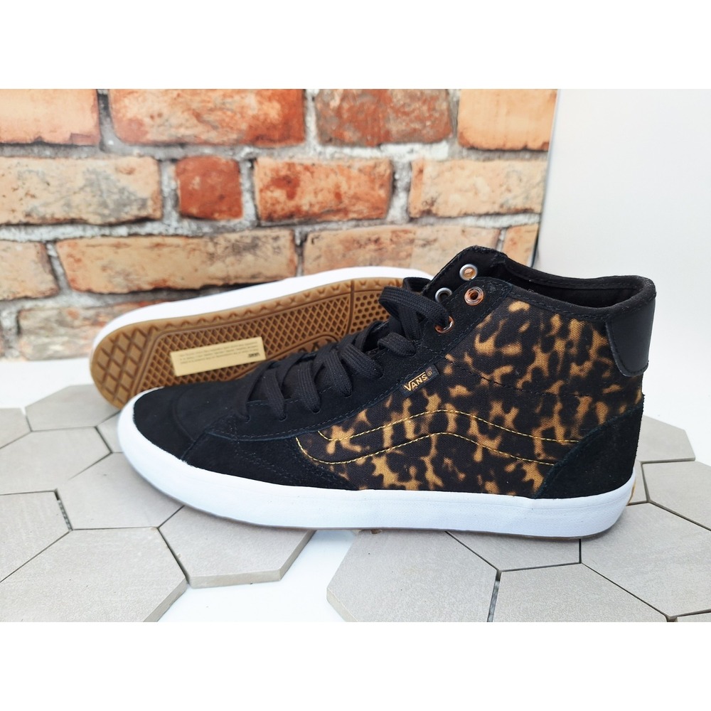 Vans Men's Sz 13 The Lizzie  Tortoise Shell Dark Brown Black Spots Animal Print